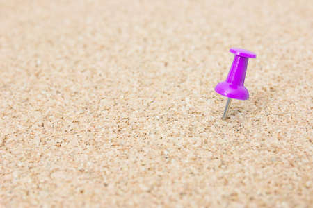 Close up pin on cork boardの写真素材