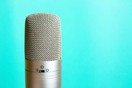 Retro style microphoneの写真素材