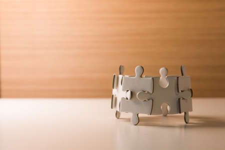 Puzzle concept teamworkの写真素材