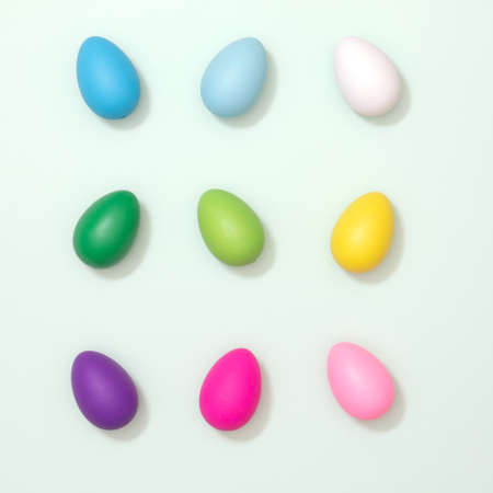 Colorful Easter egg decoration. Spring season concept. Happy Easter Day.の写真素材