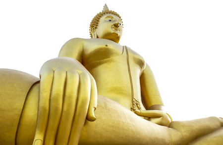 The Biggest Buddha at Wat Muang Angthong in Thailandの写真素材