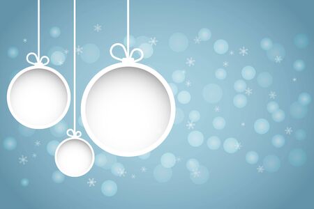 Christmas and happy new year blue vector backgroundのイラスト素材