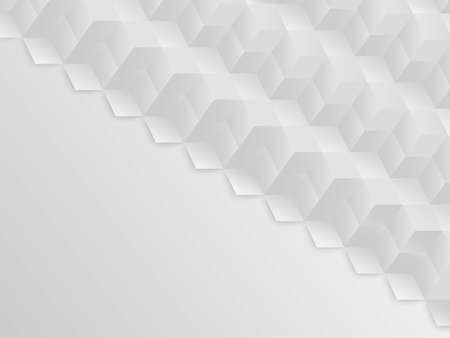 Square abstract vector background white and gray toneのイラスト素材