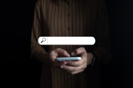 SEO Search engine optimization, Search technology, using mobile phone to search for information,...