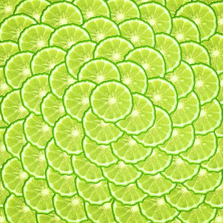 Kaffir lime slice backgroundの写真素材