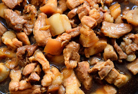 Thai style  pork in Sweet Brown Sauce