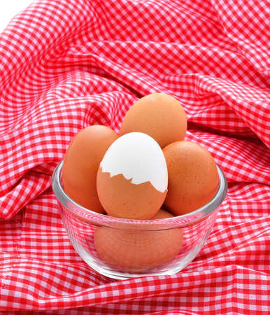 boiled eggs in bowl