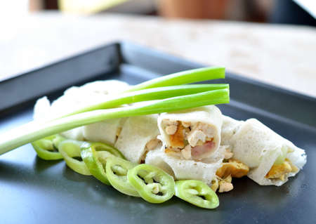 Spring rolls food