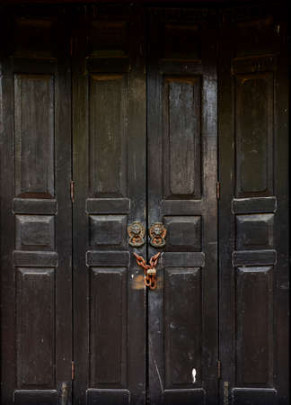 old antique doorの写真素材