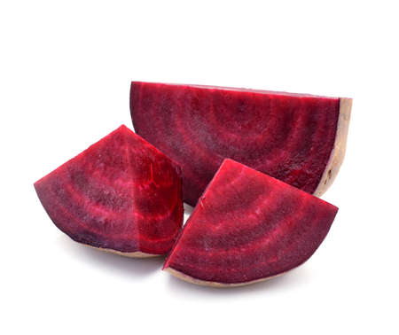 Beetroots isolated on white backgroundの写真素材