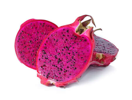 Dragon Fruit on white backgroundの写真素材