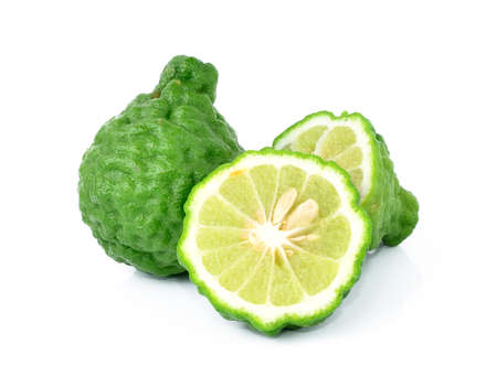 Bergamot isolated white background.