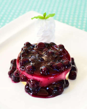 blueberry cheesecakeの写真素材