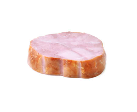 Ham isolated on whiteの写真素材