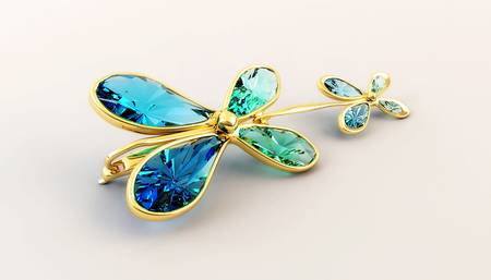 Jewel gold    It is executed in 3ds maxの写真素材