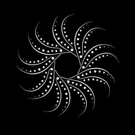 Radial pattern for the texture or basic design of the site in the form of an ancient sunのイラスト素材