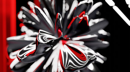 Red shiny background to a beautiful blur for text