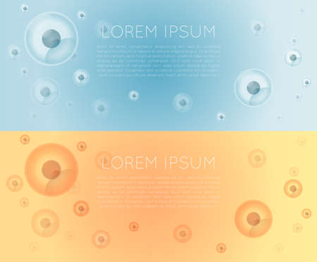 Vector image of a banner with cellsのイラスト素材