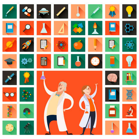 sciense iconsのイラスト素材