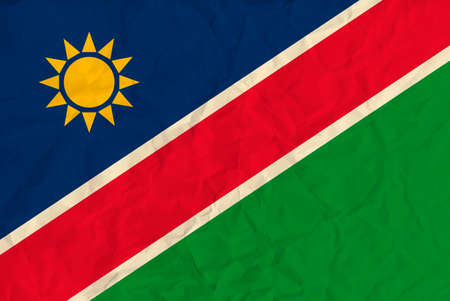 Vector image of the Namibia paper  flagのイラスト素材