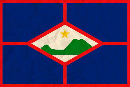 Vector image of the St. Eustatius  paper  flagのイラスト素材