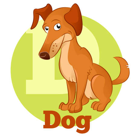 Vector image of the ABC Cartoon Dogのイラスト素材