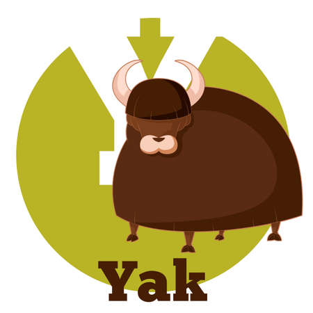 Vector image of the ABC Cartoon Yakのイラスト素材