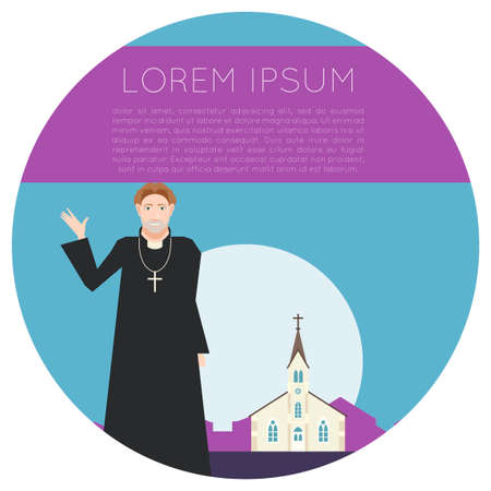 Vector image of the Catholic Church Bannerのイラスト素材