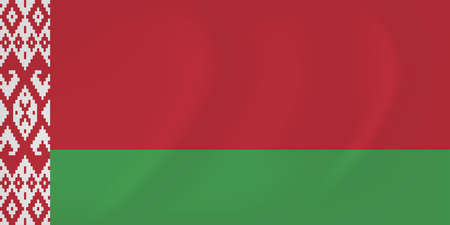 Byelorussia waving flagのイラスト素材