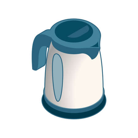 Vector image of the Isometric icon of an electric kettleのイラスト素材