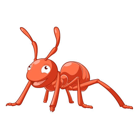 Cartoon smiling Antのイラスト素材