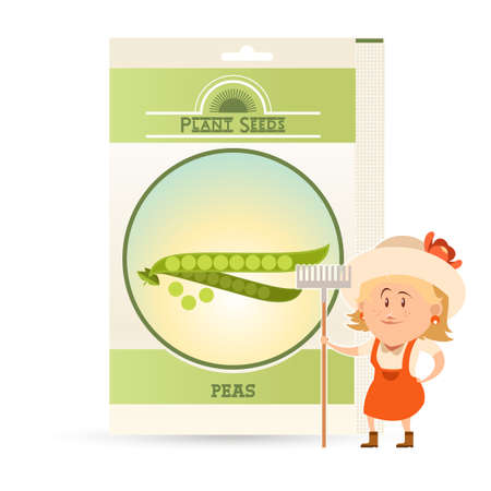 Pack of Peas seeds iconのイラスト素材