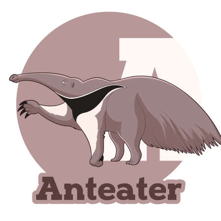 ABC Cartoon Anteaterのイラスト素材