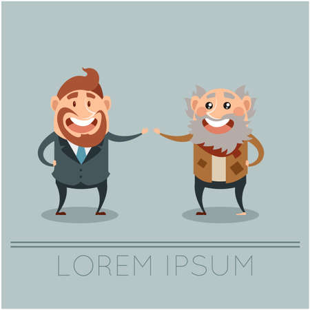 Vector image of the Business concept as a help to homelessのイラスト素材