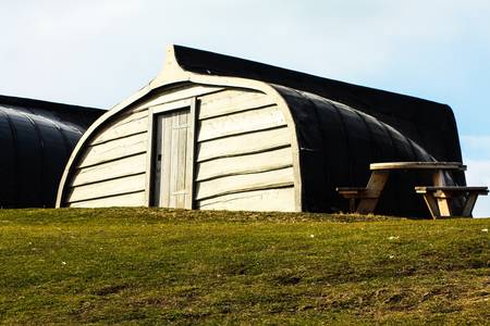 Store from old boatの写真素材