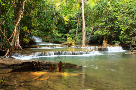 Huaymaekamin waterfall, Thailand の写真素材