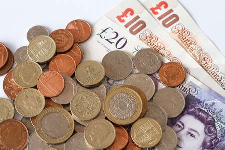 British Sterling Pounds の写真素材