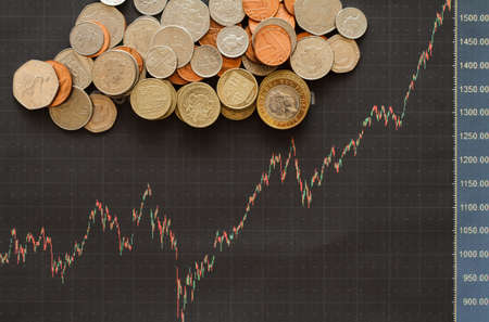 Good Trend Stocks and Shares Graph の写真素材