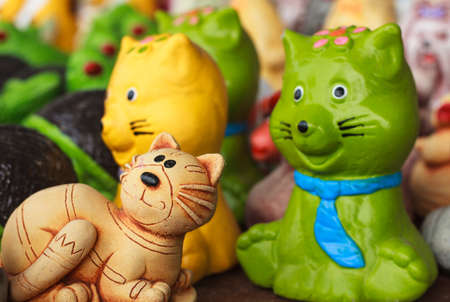 Cat statue for home decorationの写真素材