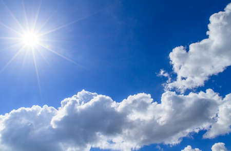 Sunlight and blue skyの写真素材