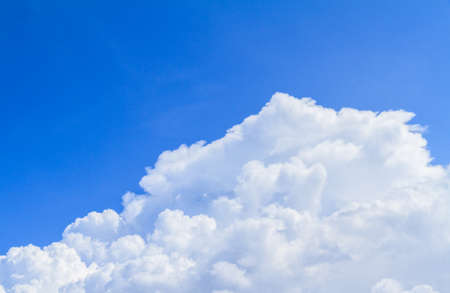 White clouds and blue skyの写真素材