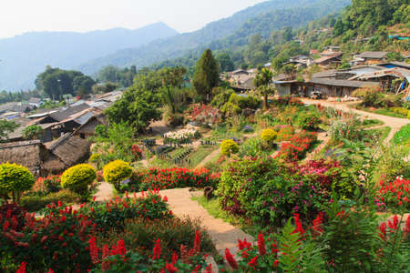Mountain villages at doipui in Chiang Maiの写真素材