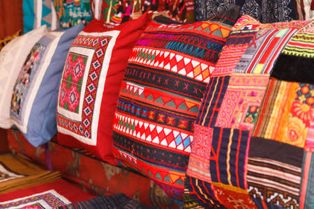 Pillow multicolorの写真素材