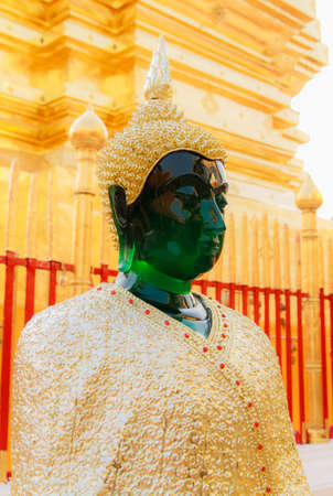 The Emerald Buddha at Wat Phra That Doi Suthepの写真素材