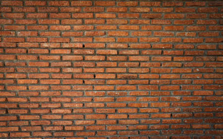 Red brick wall background with copy space.