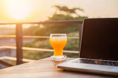 Orange juiceの写真素材