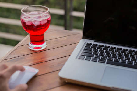 Red beverageの写真素材