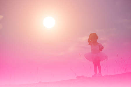 Lonely girlの写真素材