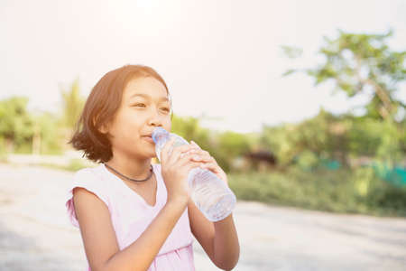 Drinking girlの写真素材