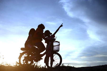 Children play in the guard.の写真素材